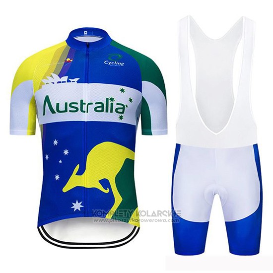 2019 Odziez Rowerowa Australia Krotkie Rekawy i Rowerowe Szelkach